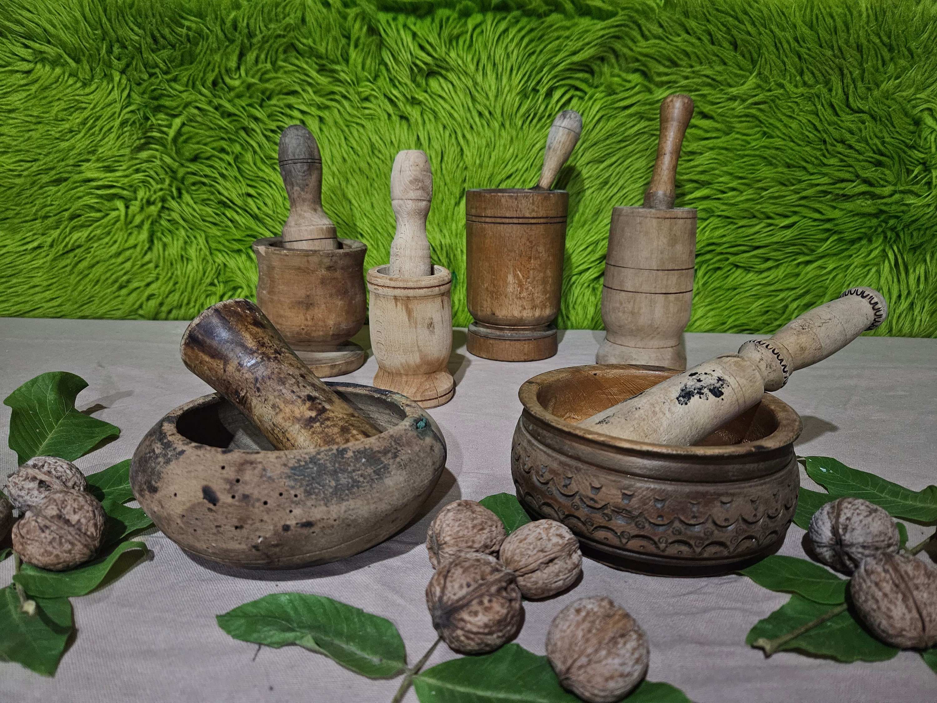 Mortero y mortero de piedra natural para especias, especias, pastas, pestos  y guacamole 15 cm : : Hogar y cocina