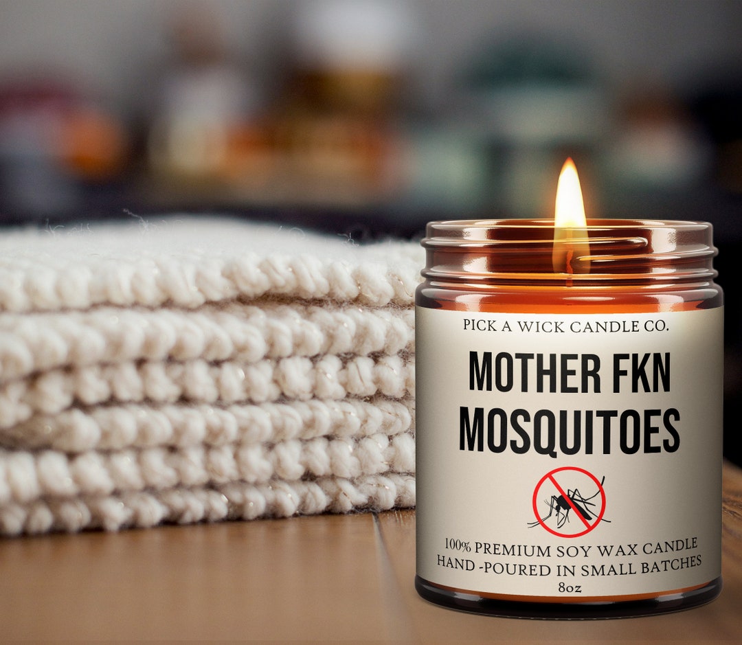 MOTHER FKN Mosquitoes Premium Citronella Soy Candle Inspect Repellent Candle Candle for Patio