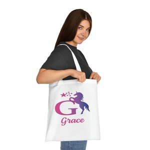 Personalised tack bag, Customisable tote bag, eco friendly, sustainable, Cotton Tote
