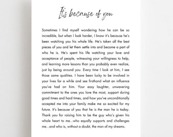 Wedding Card: Bride to Father-In-Law