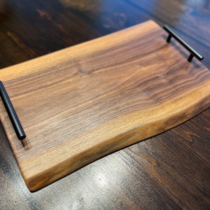 Live Edge Charcuterie Board Rustic Cheese Board Custom Walnut Wood Board Live Edge Board 5th Anniversary Gift Wedding Gift