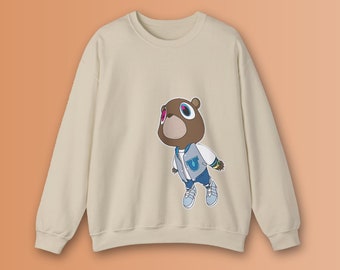 Kanye West Graduation Bear Sweatshirt - Kanye West Sweatshirt, Graduation album, Ye Sweatshirt, Ye t-Shirt, Kanye Gift, Music, hiphop gift
