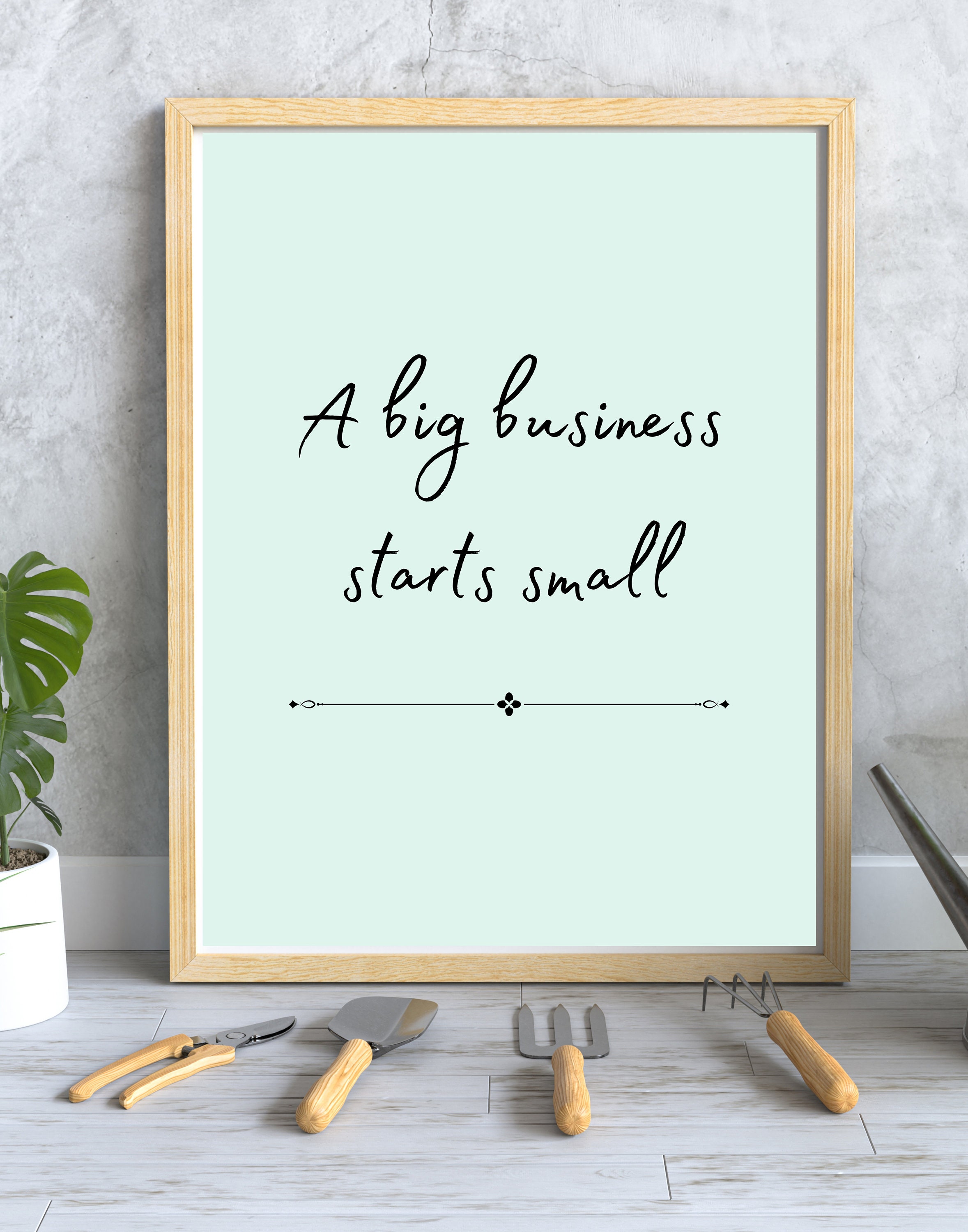 Motivational Quote Business Printable Artminimalist Digital - Etsy