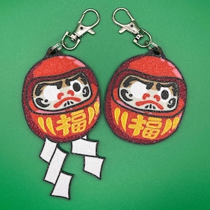 Uma Musume MatikaneFukukitaru Daruma Doll Keychain –  3D Printed Fan Art Horse Meme Keychain
