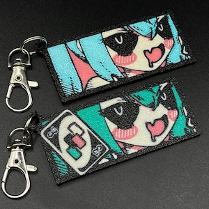 top: metallic light blue, no card
bottom: Miku Blue, card version