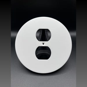 Tapa de enchufe circular impresa en 3D