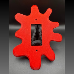 Cubierta de toma de corriente rectangular para interruptor de luz GFCI GFI con diseño de limo salpicado (impresa en 3D)