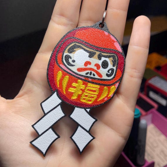 Umamusume Matikane Fukukitaru Daruma Doll Keychain - Etsy