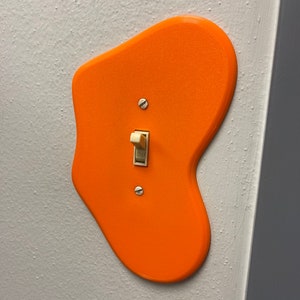 Blob Splat Goop Retro Light Switch Cover - 3D Printed - Style 3