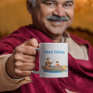 Tasse en céramique 11oz, est allé pêcher, souhaite que nous n'avions pas de tasse, tasse de pêcheur, cadeau pour papa, cadeau pour grand-père, tasse meilleur ami, pour lui,