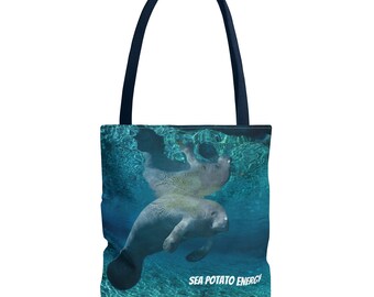 Manatee Endangered Species Tote Bag Wildlife Marine Animal
