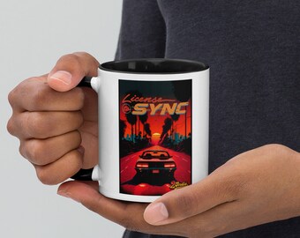 License To Sync Mug with Color Inside by 2Indie
