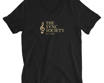 Sync Society Unisex Short Sleeve V-Neck T-Shirt