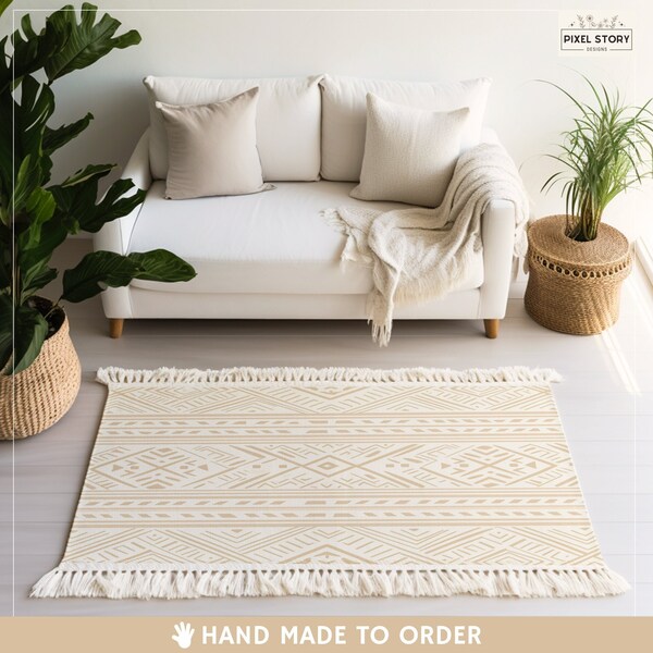 Cream Rug - Etsy