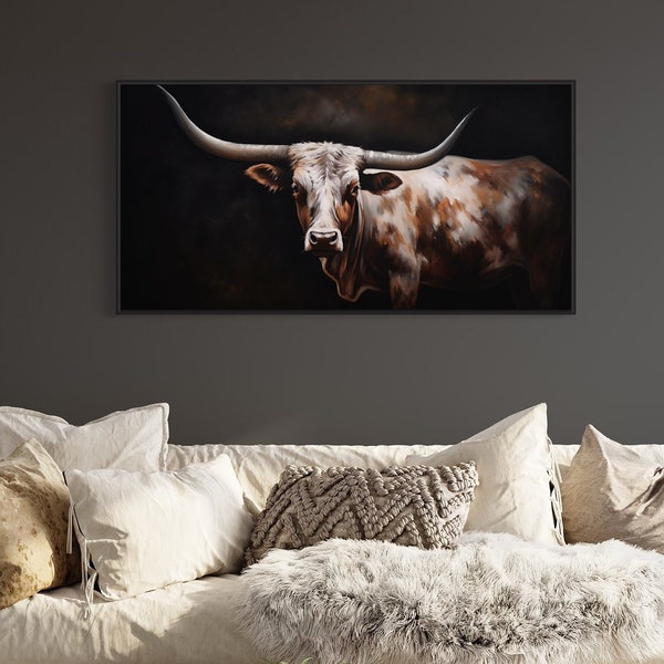 Longhorn Wall Art Etsy
