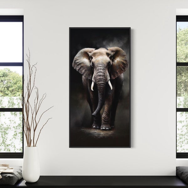 Elephant Painting Etsy