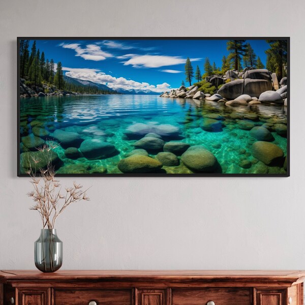 Lake Tahoe Painting Etsy
