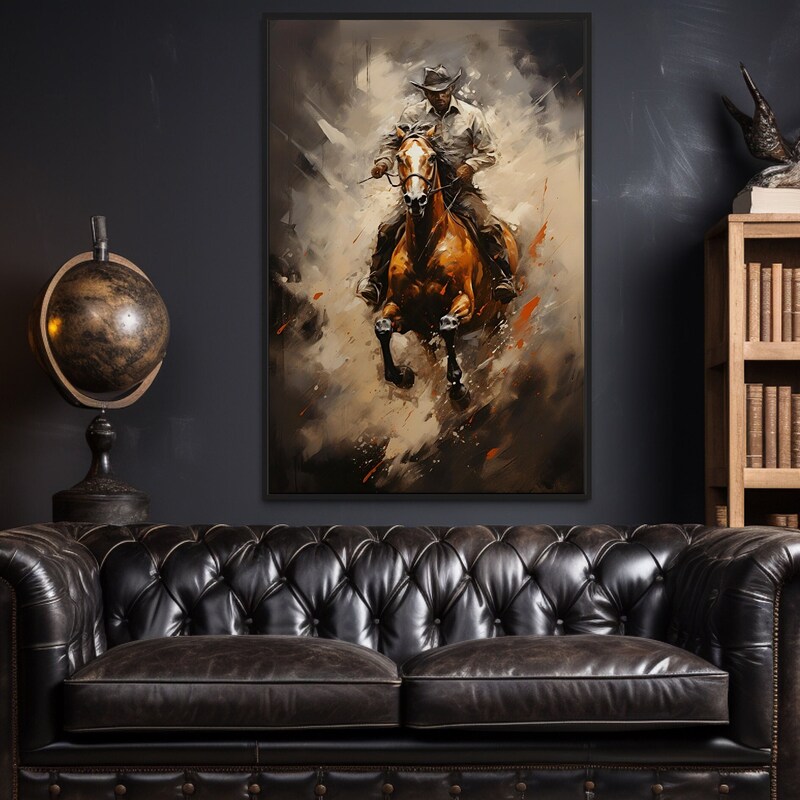 Cowboy Wall Art - Etsy