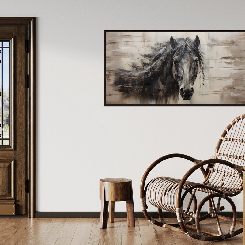 Rustic Horse Design Rustic Horse Art - Etsy