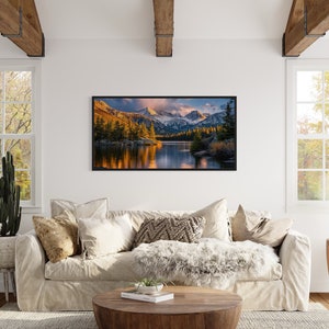 Rocky Mountain Wall Art, National Park Photo Style Canvas PRINT ...