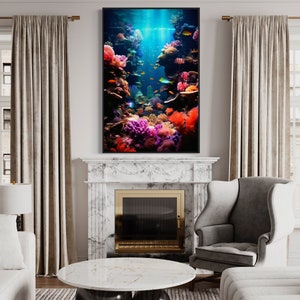 Underwater World Coral Reefs Fish Photograph Extra Large Wall Art ...