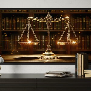 Scales of Justice Wall Art, Lawyer Gift, Lawyer Office Decor, Attorney ...
