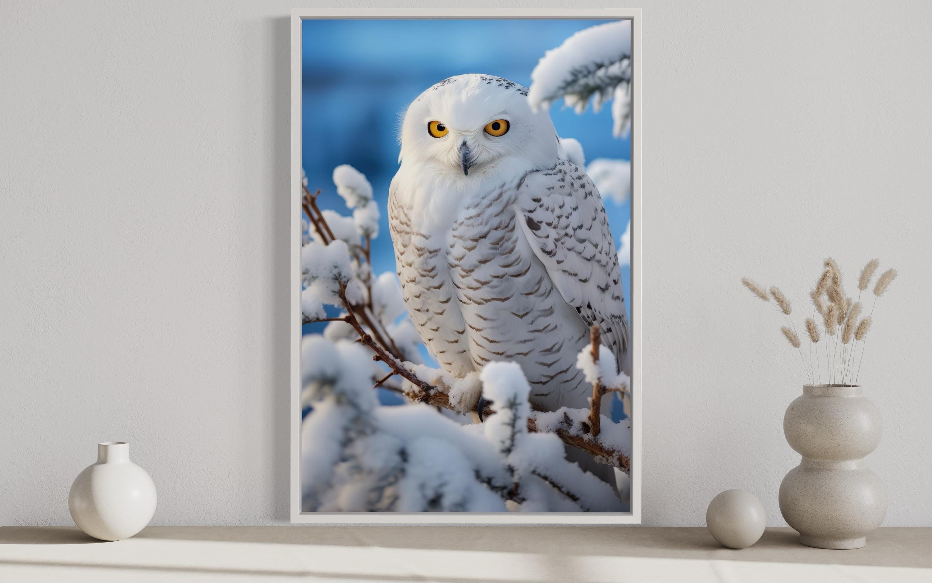Snowy Owl Painting - Etsy