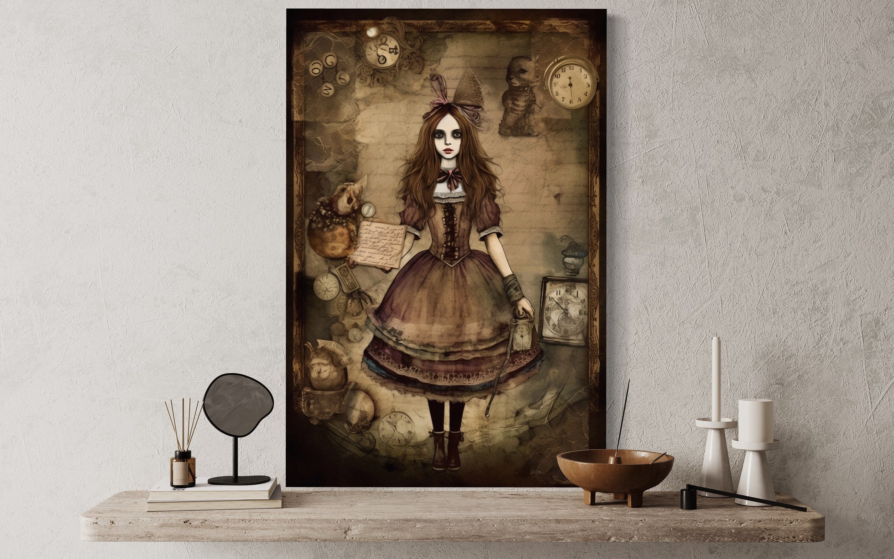 ALICE MADNESS RETURNS Inspired Wonderland Art Print Poster 