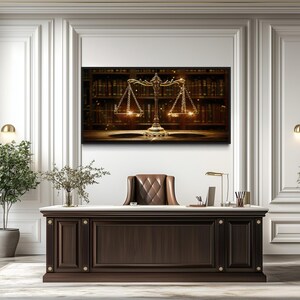 Scales of Justice Wall Art, Lawyer Gift, Lawyer Office Decor, Attorney ...