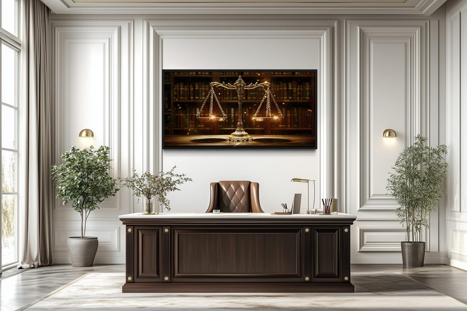 Scales of Justice Wall Art, Lawyer Gift, Lawyer Office Decor, Attorney ...