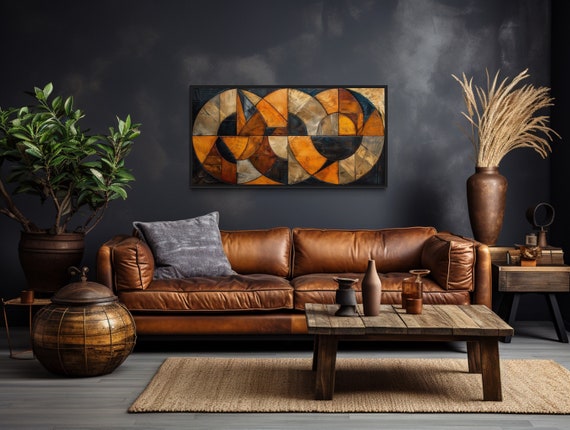 Modern black and brown living room discount