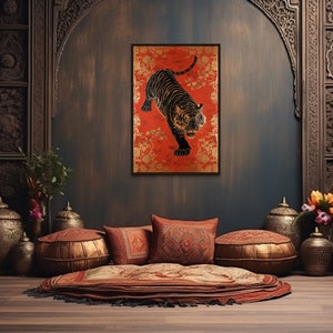 Singhpo Artwork Wall Decor Red