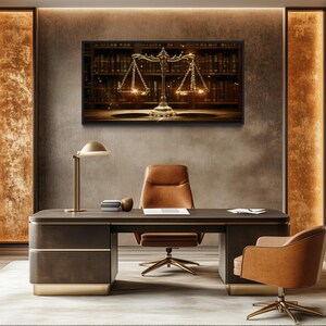 Scales of Justice Wall Art, Lawyer Gift, Lawyer Office Decor, Attorney ...