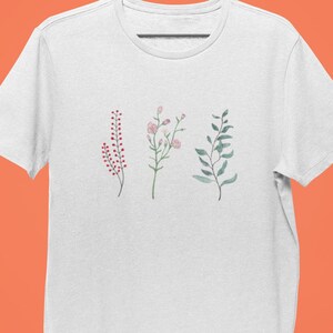 Wild flowers graphic t shirt for women, Wildflowers unisex Jersey Short Sleeve Tee, plant mom shirt, flower T-shirt