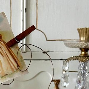 Porte-cartes Shabby vintage avec poignée de porte