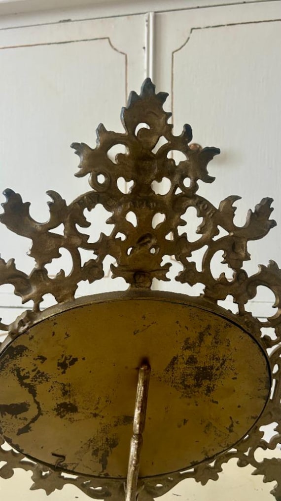 アンティーク真鍮オーバルミラー - Etsy 日本