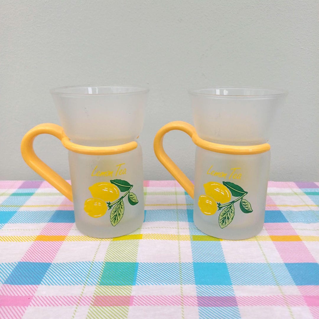 Vintage Theeglazen Lemon Tea Van Het Merk Inspiration (set Van 2 Stuks ...