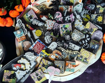 Mystery Pin Box / Enamel Pin Grab Bag / Cute Witchy Pins /  Mystery Box Pin Sets / Halloween Pins / Enamel Pin Grab Box