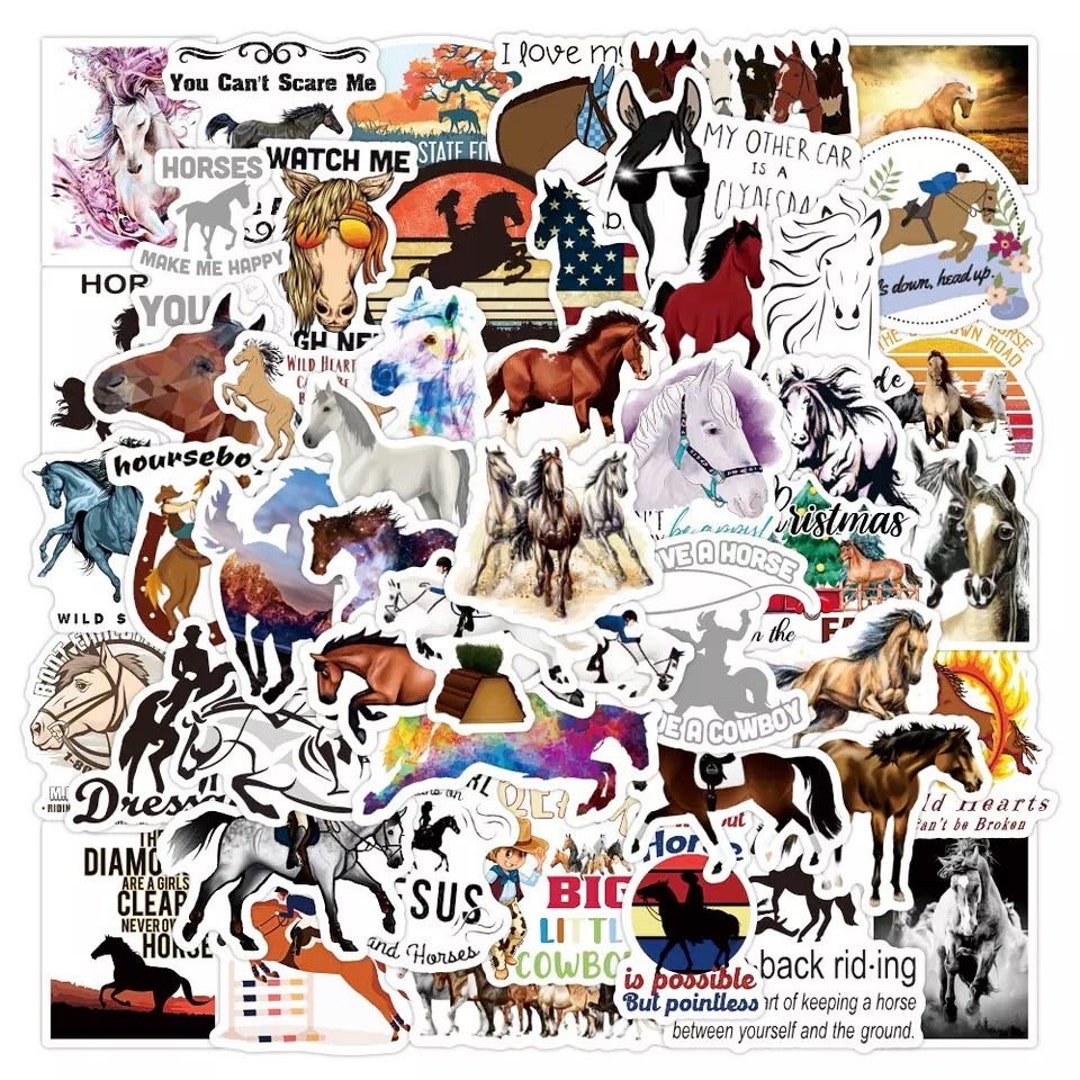 Horse Lover Sticker Packs Pony Horseback Riding Stickers Etsy