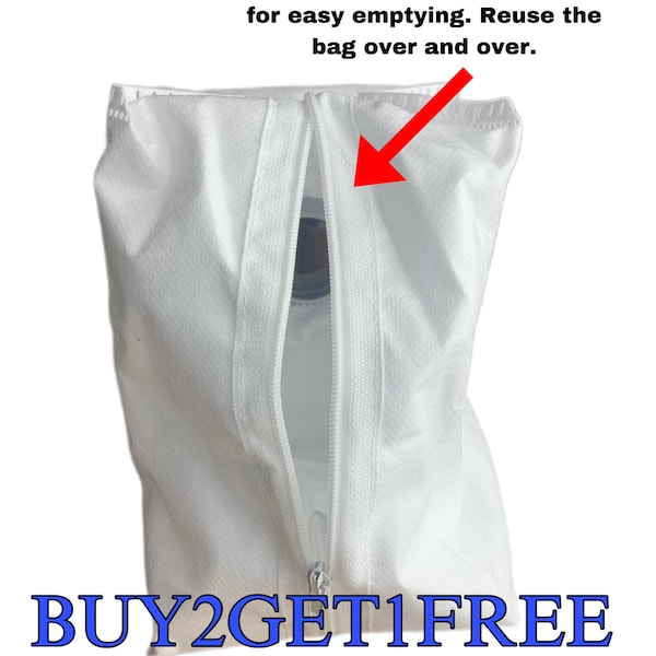 Reusable iRobot Roomba Bags with Zipper - eco friendly - Fits All Base Models