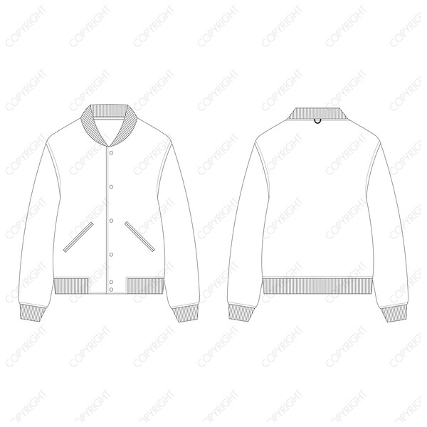 Letterman Jacket Templates - Etsy