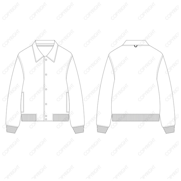 Letterman Jacket Templates Etsy