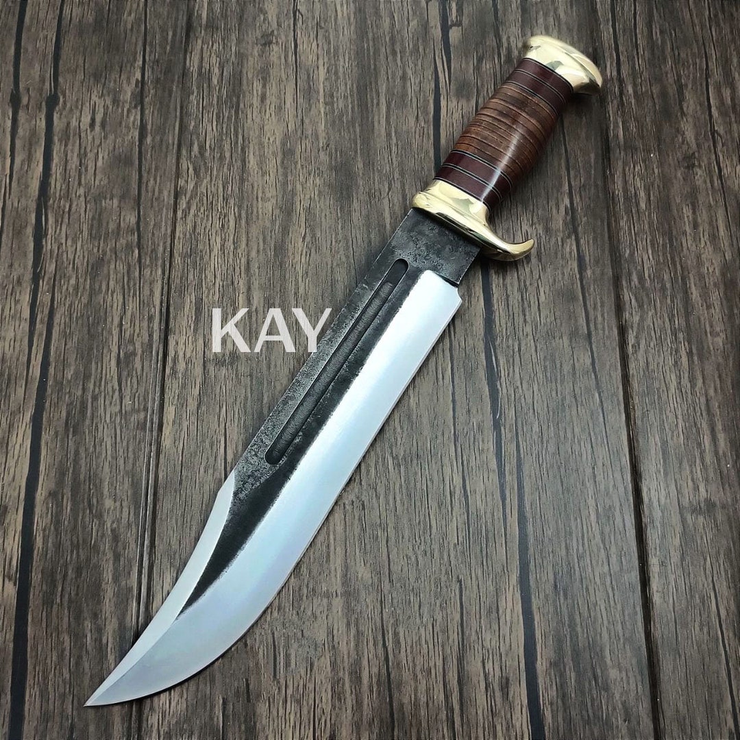 Kay Knives Crocodile Dundee Custom Handmade D2 Tool Steel Hunting Survival Camping Bushcraft Big
