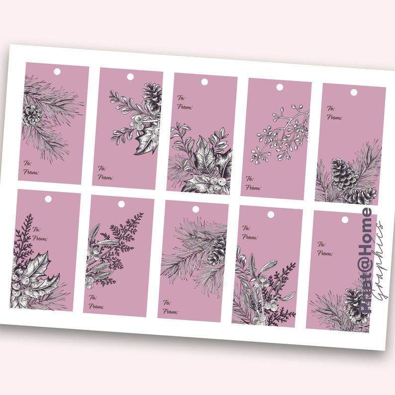 Printable Christmas Gift Tags PDF Pages Instant Download Print printable-christmas-gift-tags-pdf-pages-instant-download-print