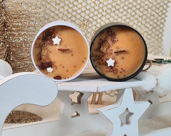 Scented crackling candle cinnamon stick, Christmas, winter, scented candle, wooden wick, fragrances, gift, handmade