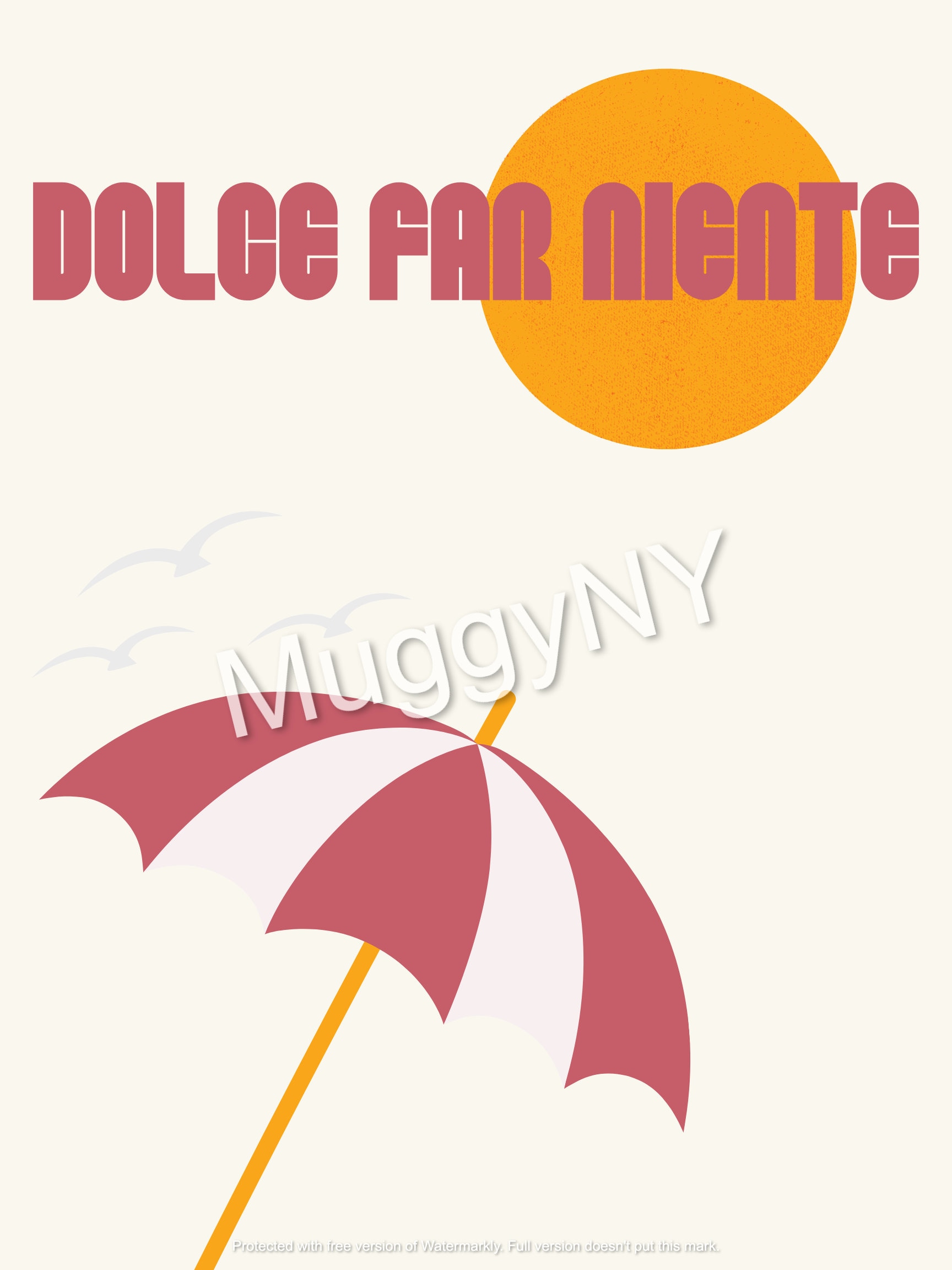 DOLCE FAR NIENTE Poster Etsy