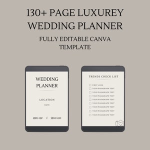 Luxury Wedding Planner Digital Template