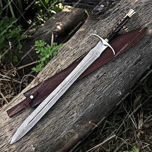 Damascus Steel handmade Short sword for Pirate, Viking sword for training Medieval cosplay viking sword Gift for her  sword for wedding Gift