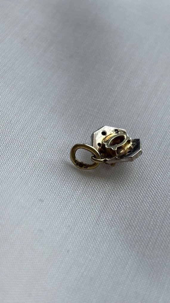 14K 585 Ruby Art Decò Style vintage solid gold pe… - image 5