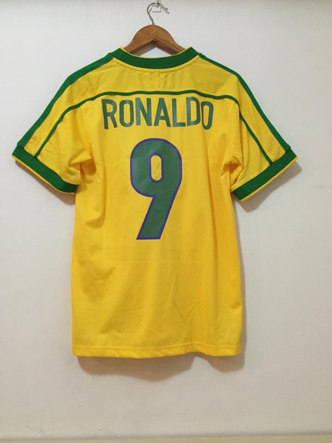 Brazil Ronaldo 9 World Cup 1998 Retro Football Jersey - Etsy UK